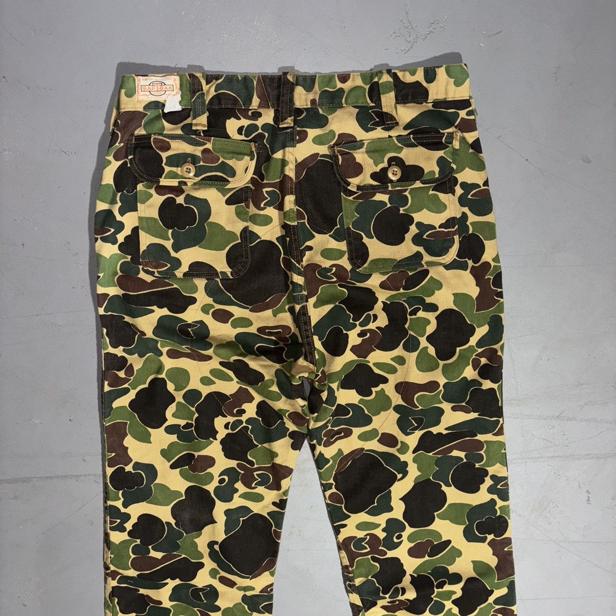 Vintage Saftbak Camo Pants Frog Skin Duck Camo 70s 80s 34