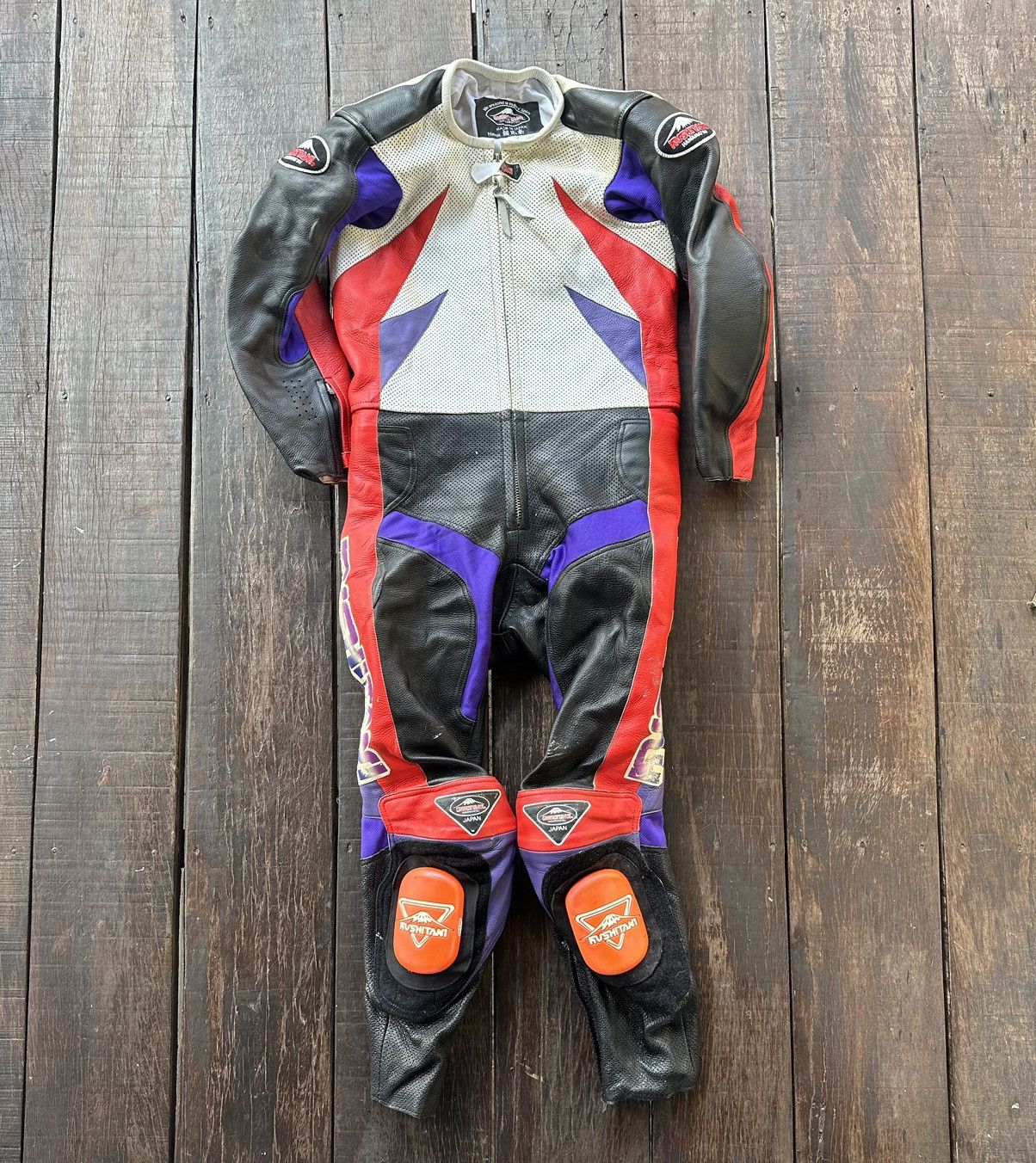 Japanese Brand Kushitani hamamatsu leather racing jacket Size US S / EU 44-46 / 1 - 1 Thumbnail