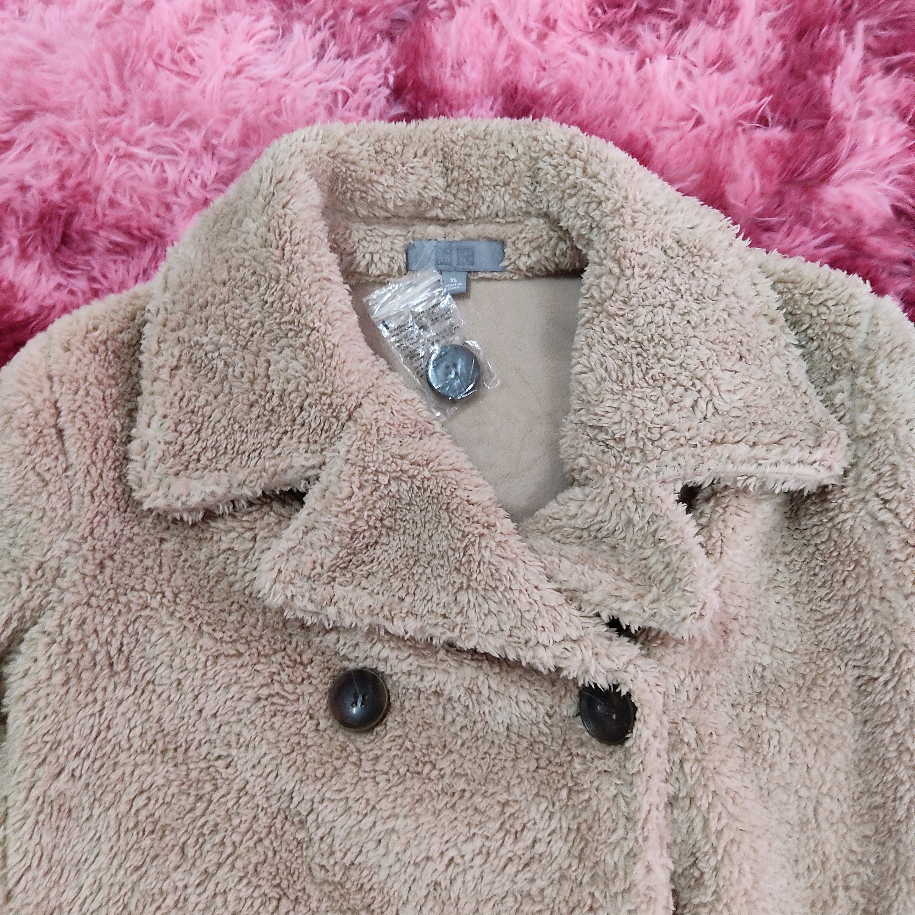 Japanese Brand × Uniqlo UNIQLO Double Breasted Teddy Fleece Coat Size L / US 10 / IT 46 - 8 Thumbnail