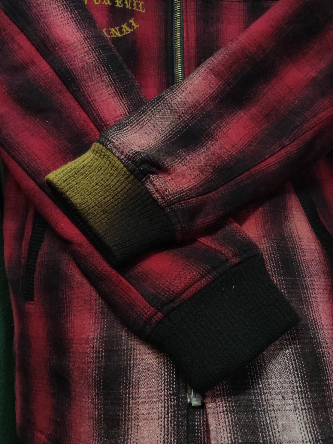 Japanese Brand Vtg Thanal Standard " Fuck The Rules " Leathers Wool Jacket Size US M / EU 48-50 / 2 - 10 Thumbnail