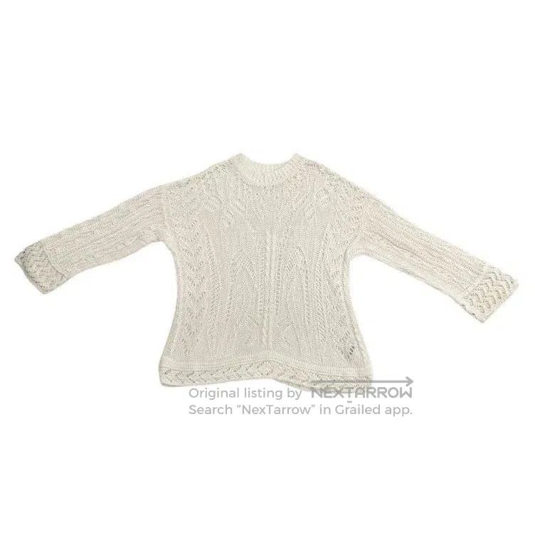 Other Mame Kurogouchi White Lace Knit Top. Size S / US 4 / IT 40 - 3 Thumbnail