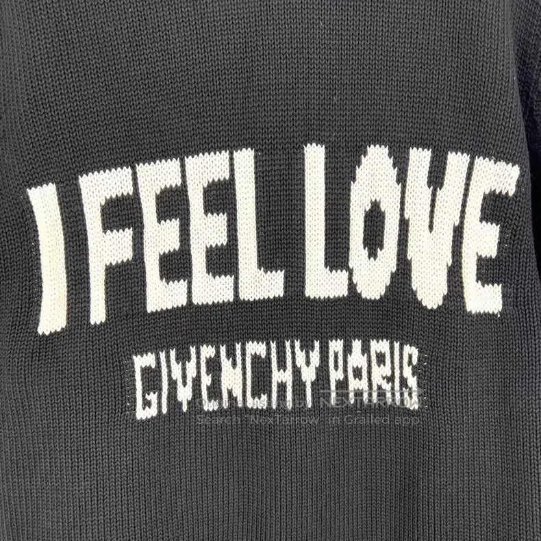 Givenchy Givenchy Black Distressed Logo Destroyed Knit Sweater Size US S / EU 44-46 / 1 - 5 Thumbnail