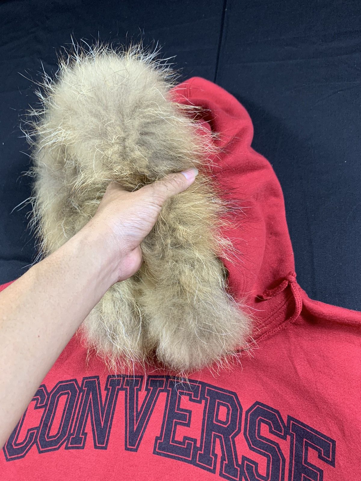 If Six Was Nine × Japanese Brand × Le Grande Bleu (L.G.B.) Converse Faux fur hoodie lgb ifsix style Size US M / EU 48-50 / 2 - 4 Thumbnail