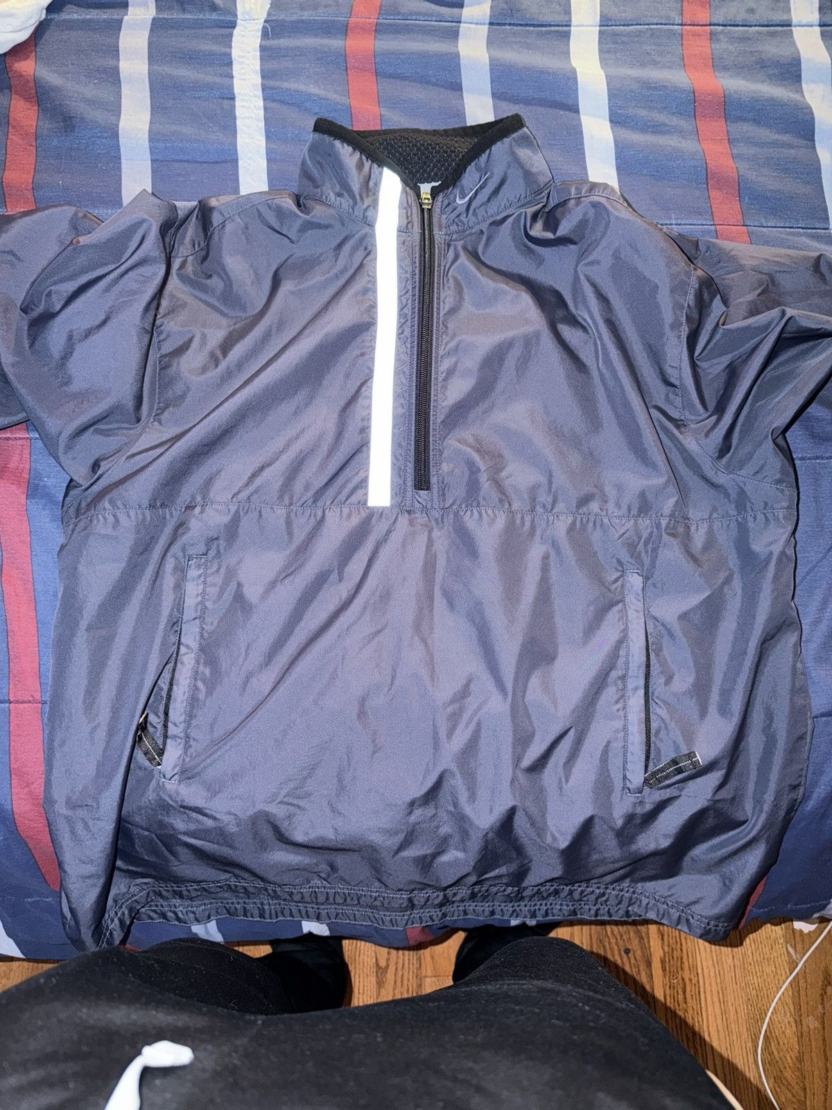 Nike Navy Blue Vintage Nike 90s style Pullover Size US L / EU 52-54 / 3 - 1 Thumbnail
