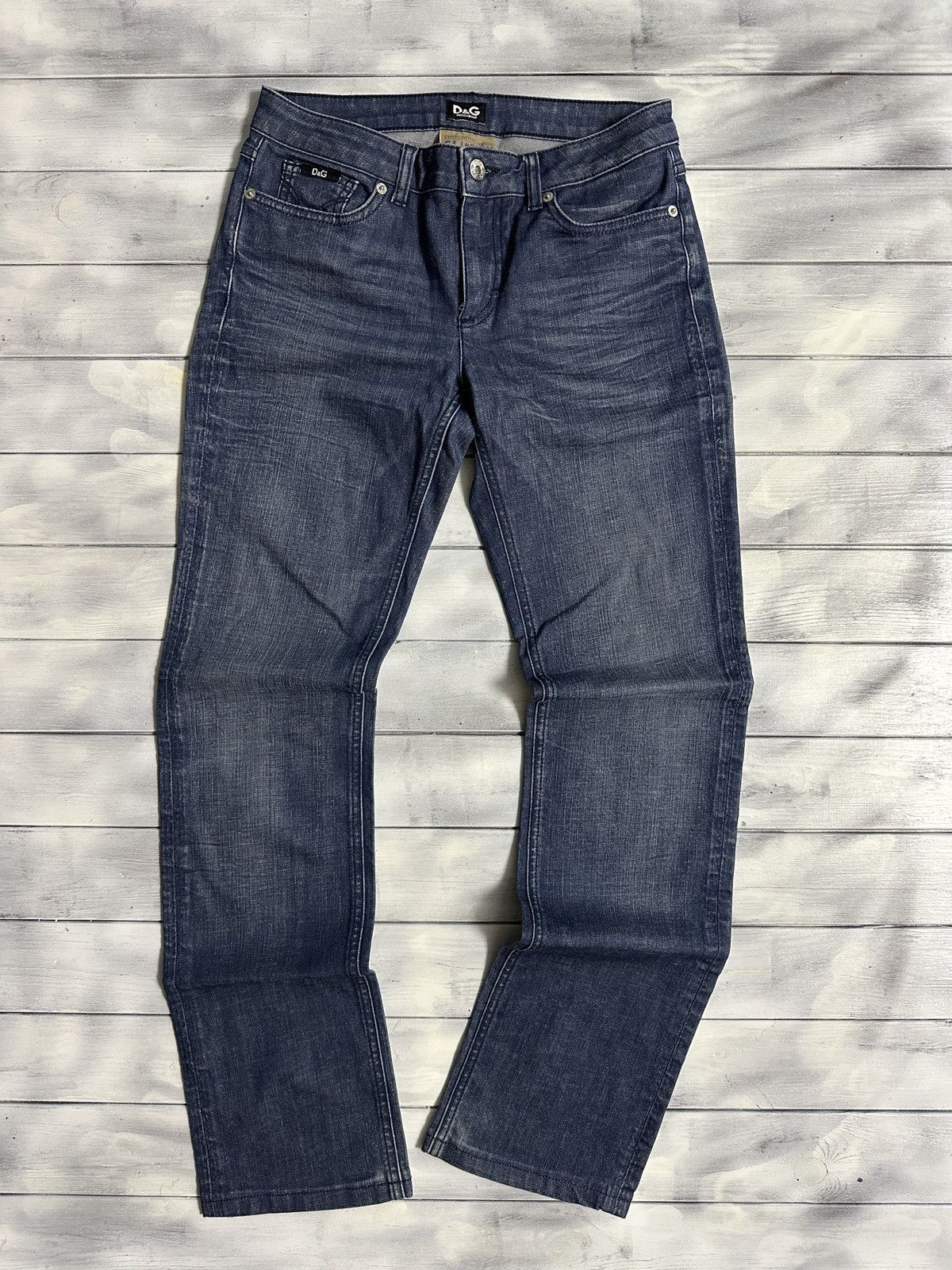 Dolce & Gabbana Rare Luxury Jeans Dolce&Gabbana Slimmy Leather Logo Size 26 Size 26" / US 2 / IT 38 - 5 Thumbnail