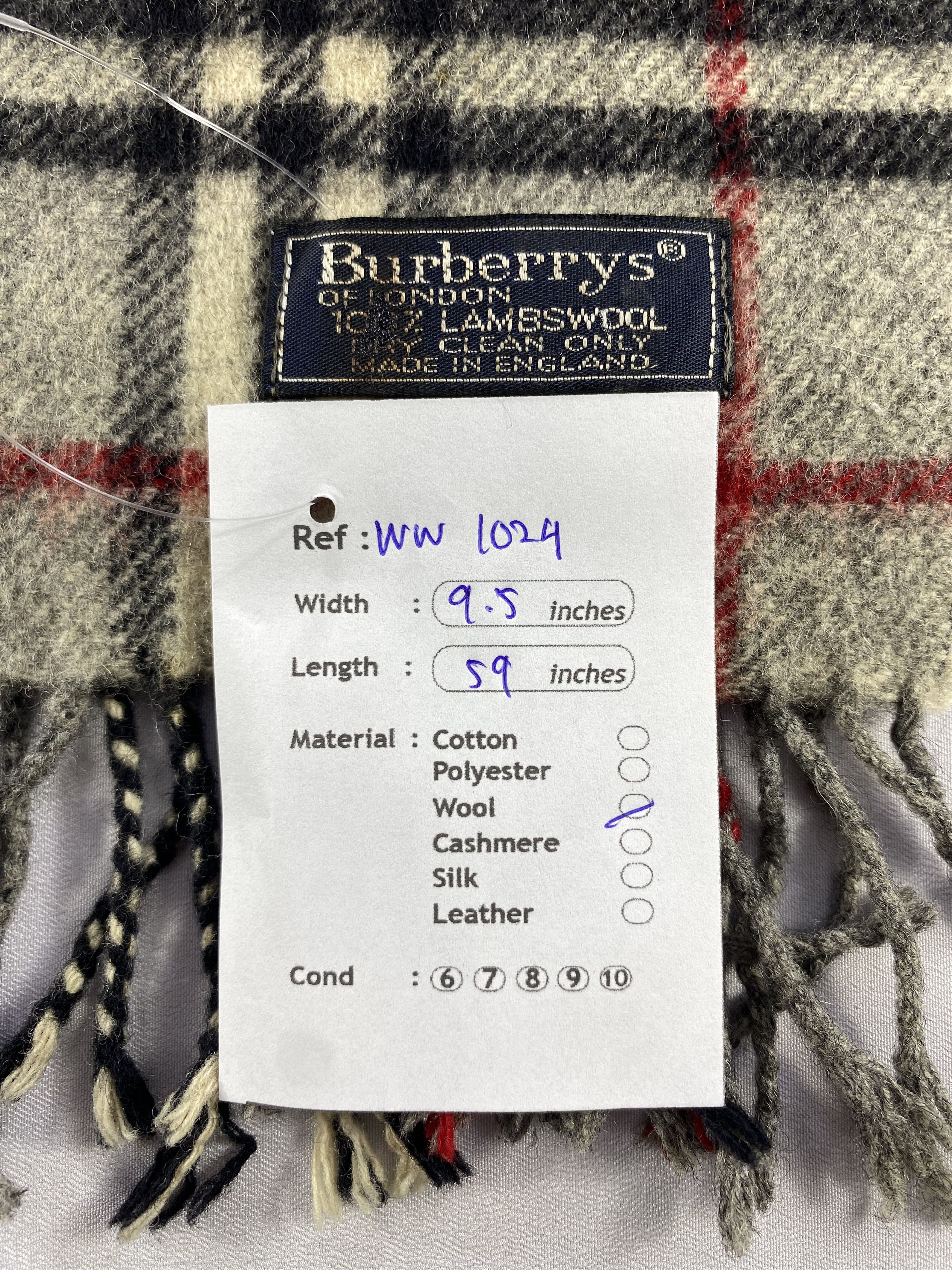 Burberry × Vintage Burberry Scarf / Muffler / Neckwear - WW1024 Size ONE SIZE - 5 Thumbnail