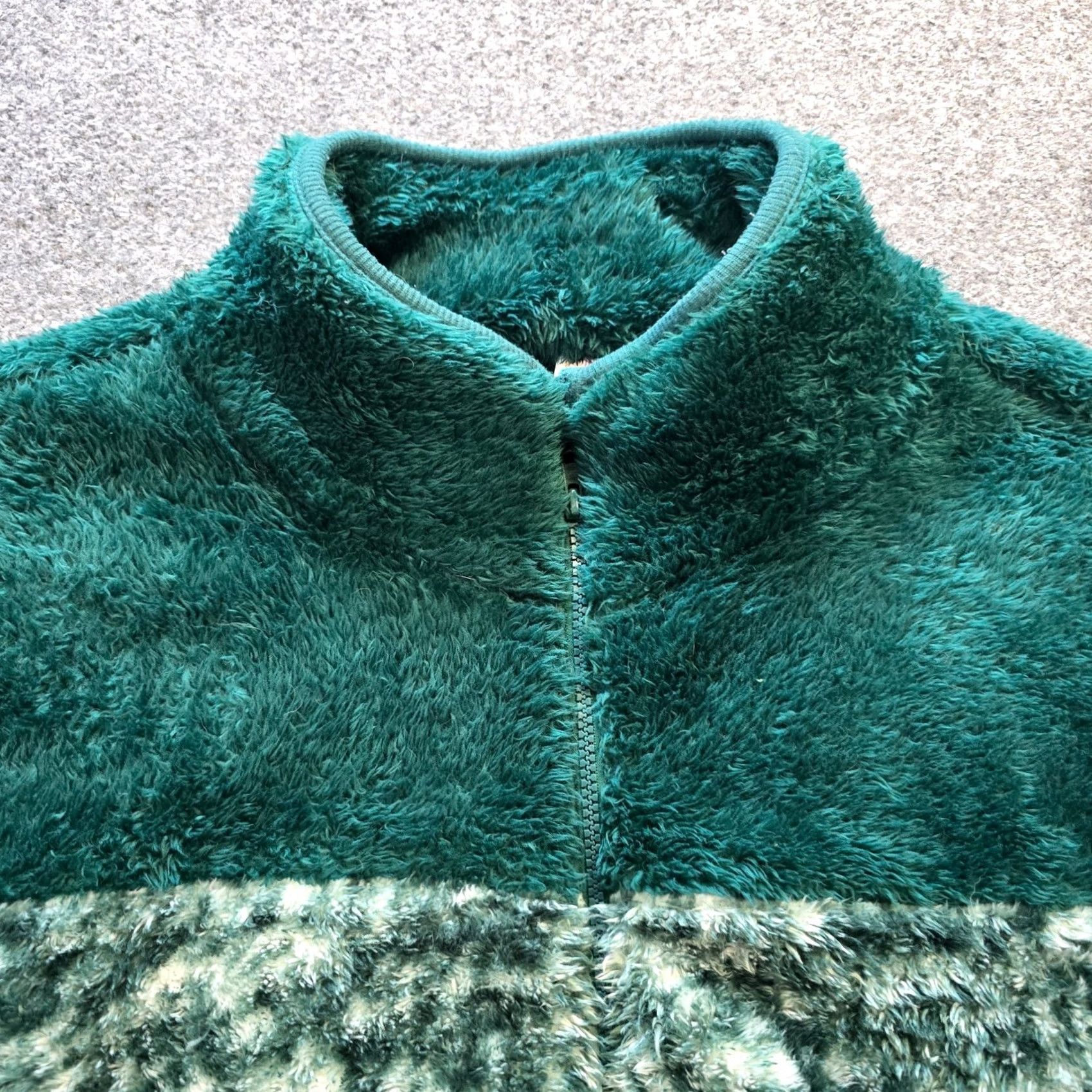 Vintage LuLaRoe Sweater Womens XL Green Fuzzy Fleece 1/4 Zip Comfort Lounge Casual Pullover Mock Neck Long Sleeve Size XL / US 12-14 / IT 48-50 - 2 Thumbnail
