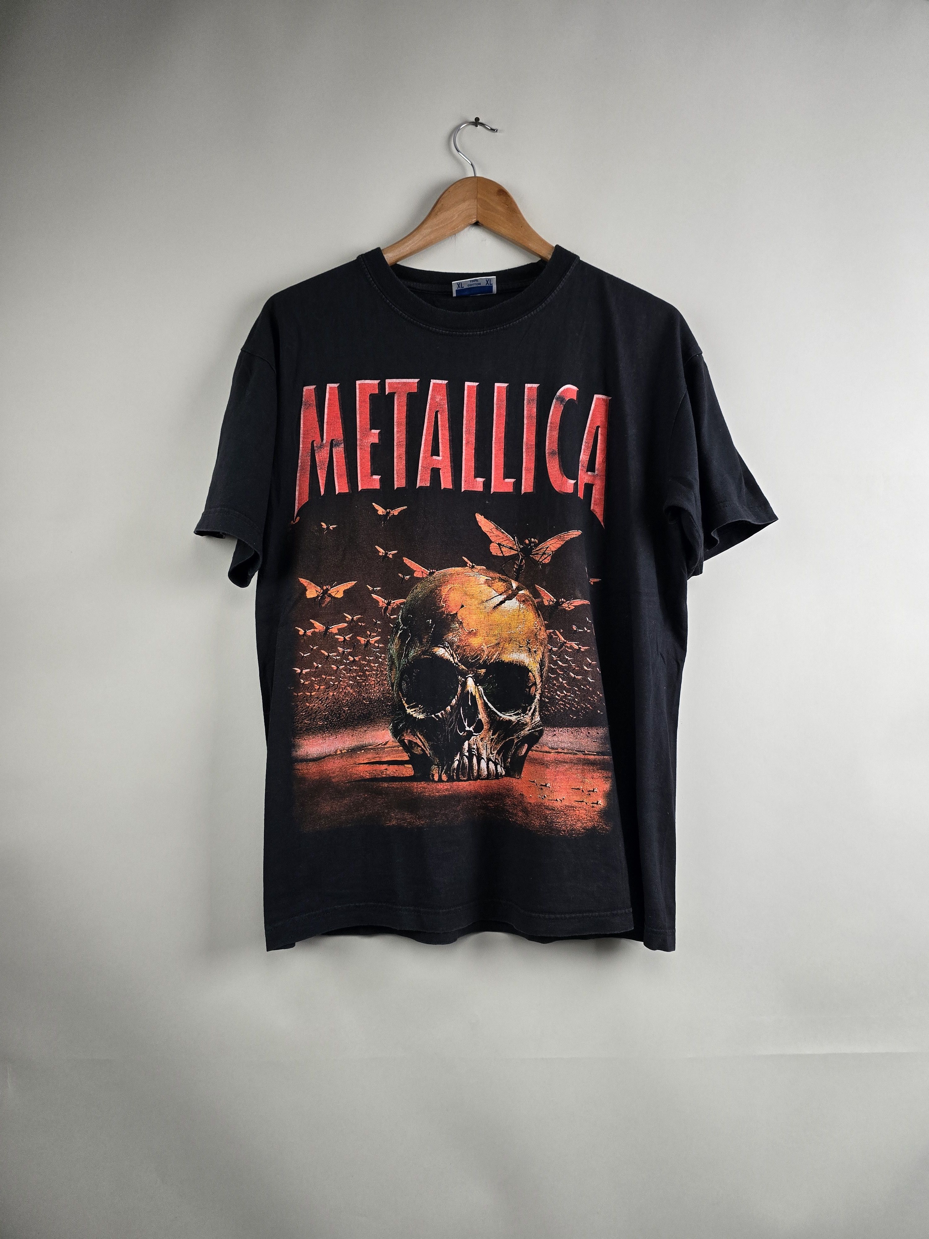 image of Band Tees x Metallica 2003 Metallica St Anger Bootleg XL 21.5" 27" in Black, Men's