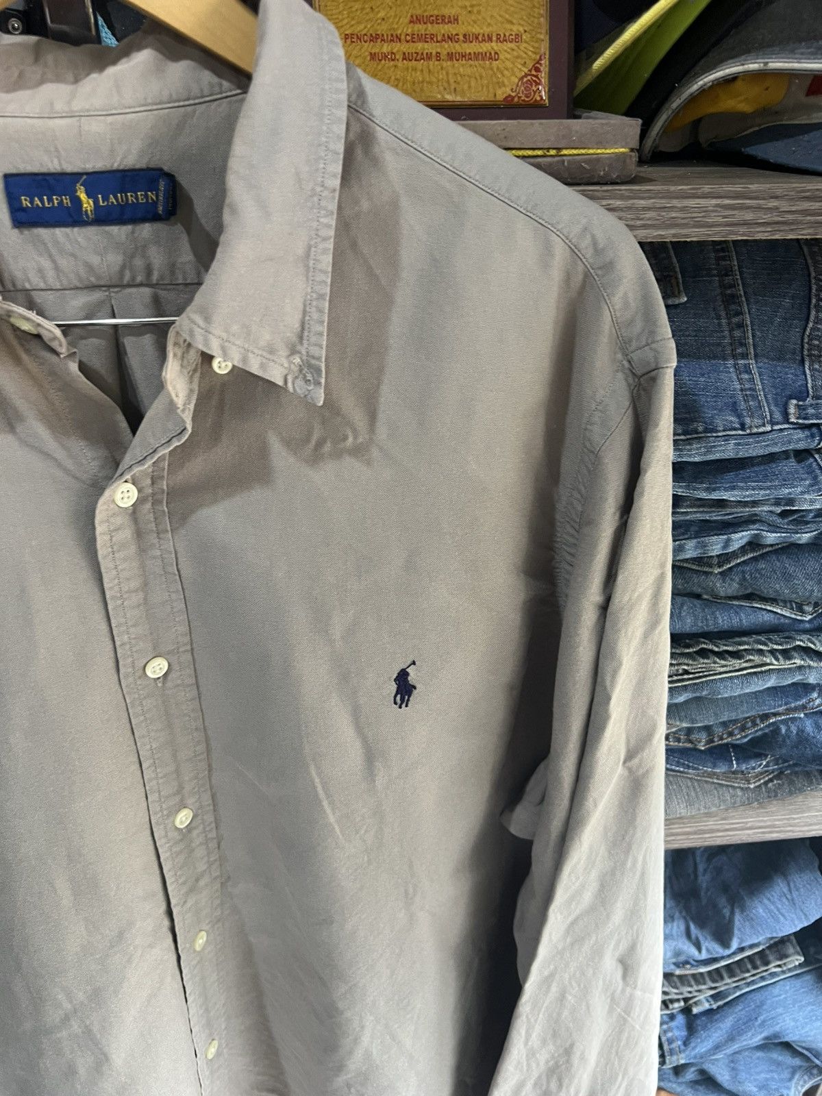 Polo Ralph Lauren 🔥Vintage Polo Ralph Lauren Long Sleeves Shirt Size US XXL / EU 58 / 5 - 6 Thumbnail