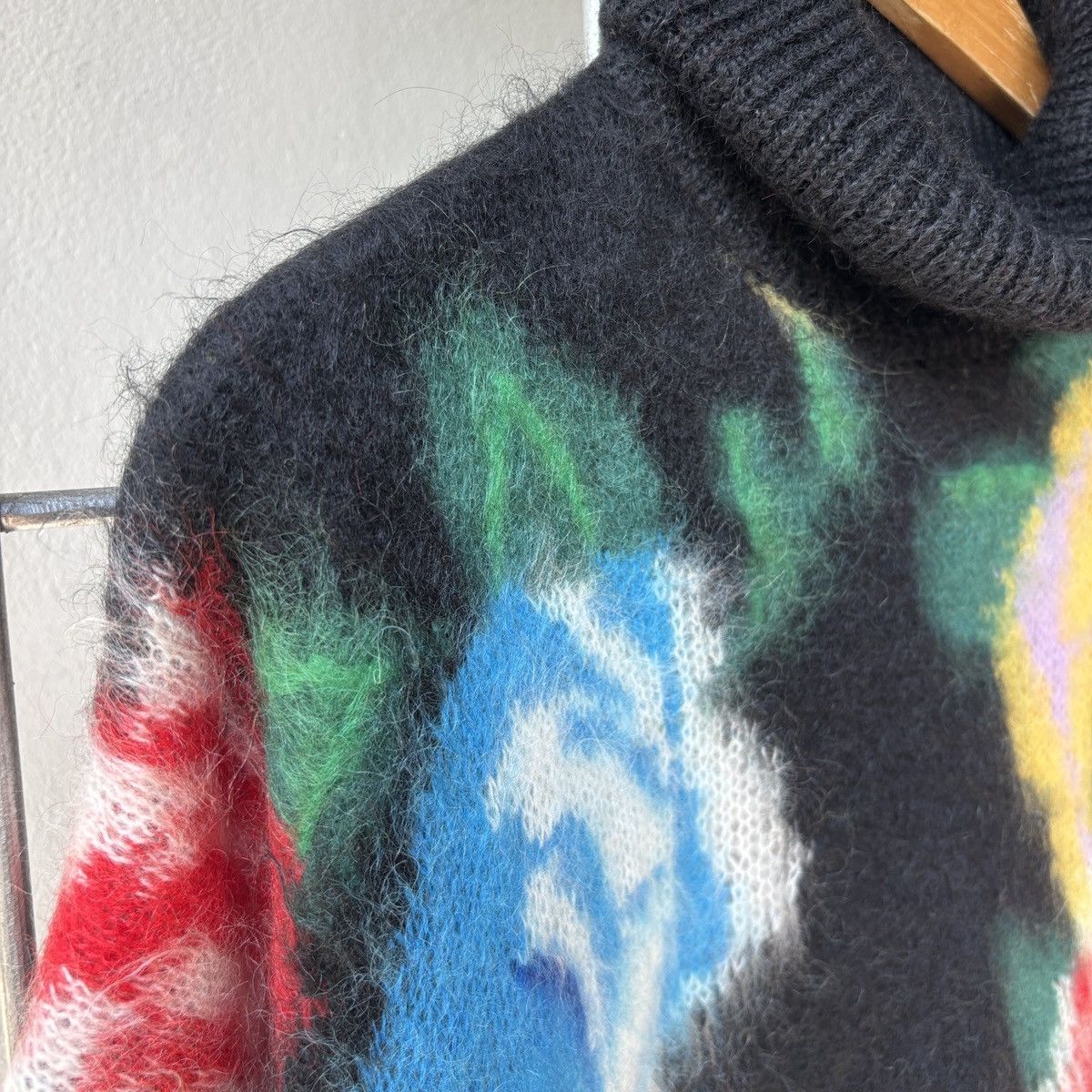 Miu Miu Miu Miu Roses Intarsia Mohair Sweater Size ONE SIZE - 10 Thumbnail