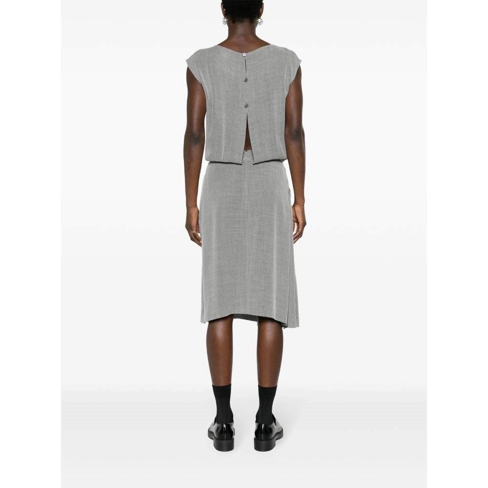 Chanel Chanel Archive Long Gray Dress 90s Unique Silk Size S / US 4 / IT 40 - 3 Thumbnail