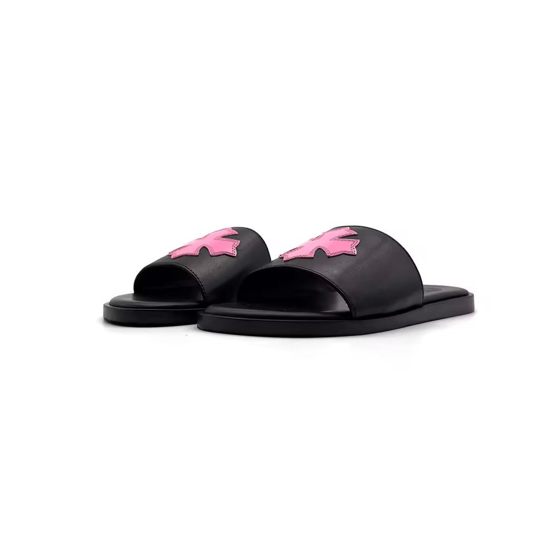Chrome Hearts Chrome Hearts Pink Patent Plus Patch Slide Slippers Size US 6 / IT 36 - 2 Thumbnail