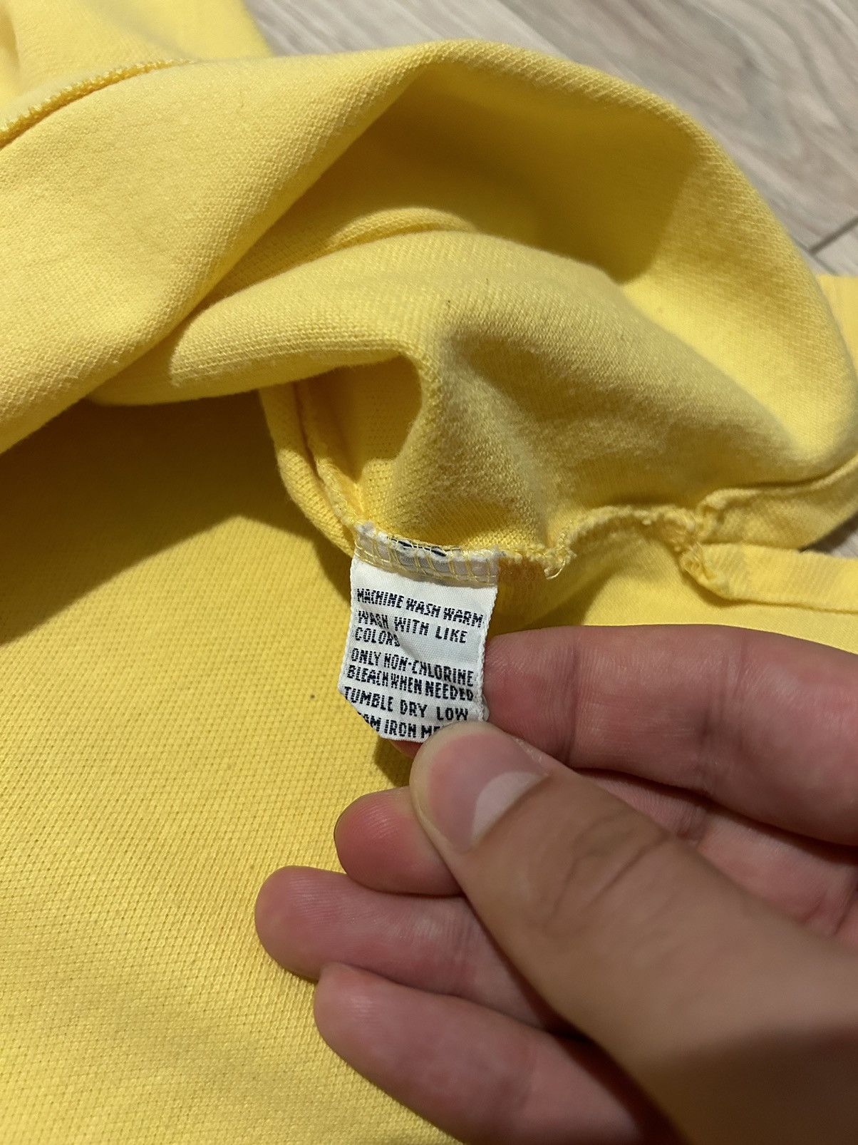Polo Ralph Lauren Polo by Ralph Lauren yellow basic logo tee Size US XL / EU 56 / 4 - 6 Thumbnail