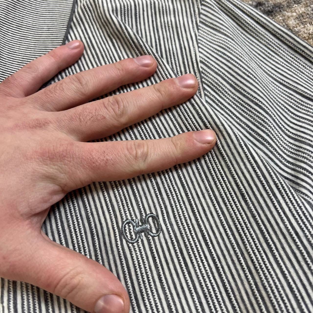 Salvatore Ferragamo Salvatore Ferragamo Mini Logo Luxury Striped Polo T-Shirt Size US S / EU 44-46 / 1 - 3 Thumbnail