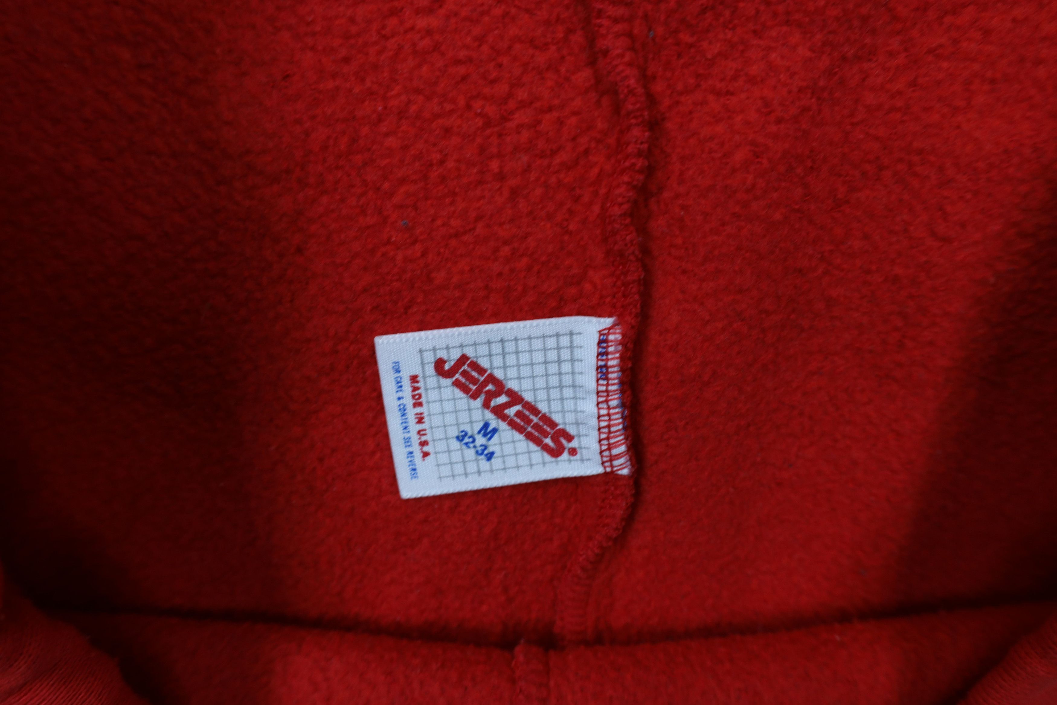 Vintage Vintage 90s Streetwear Blank Sweatpants Joggers Red USA Size US 34 / EU 50 - 9 Thumbnail