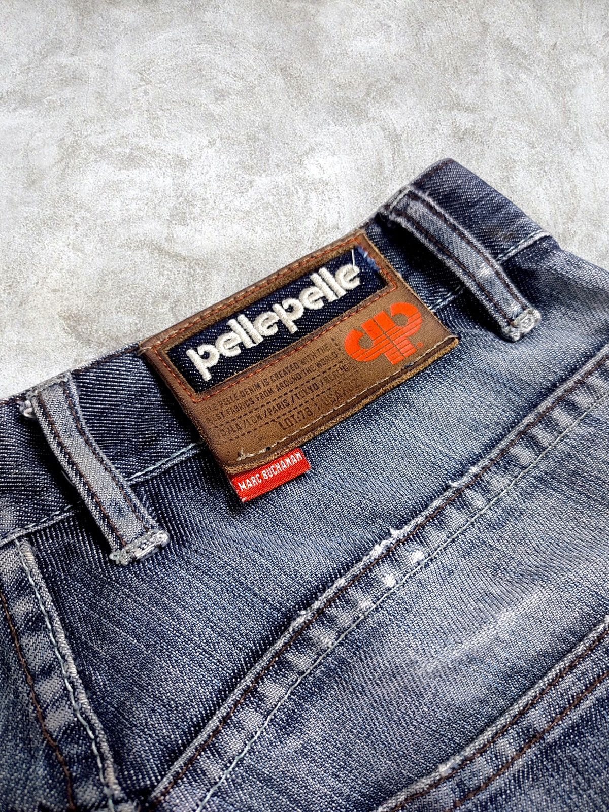 Pelle Pelle Y2K Pelle Pelle Straight Fit Distressed Denim Jeans Size US 30 / EU 46 - 12 Thumbnail