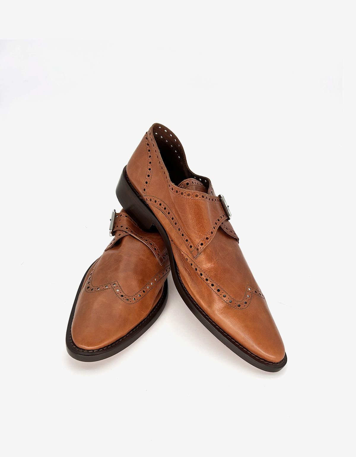 Balenciaga Balenciaga Marron Caramel Calf Leather Monk Size US 11 / EU 44 - 6 Thumbnail