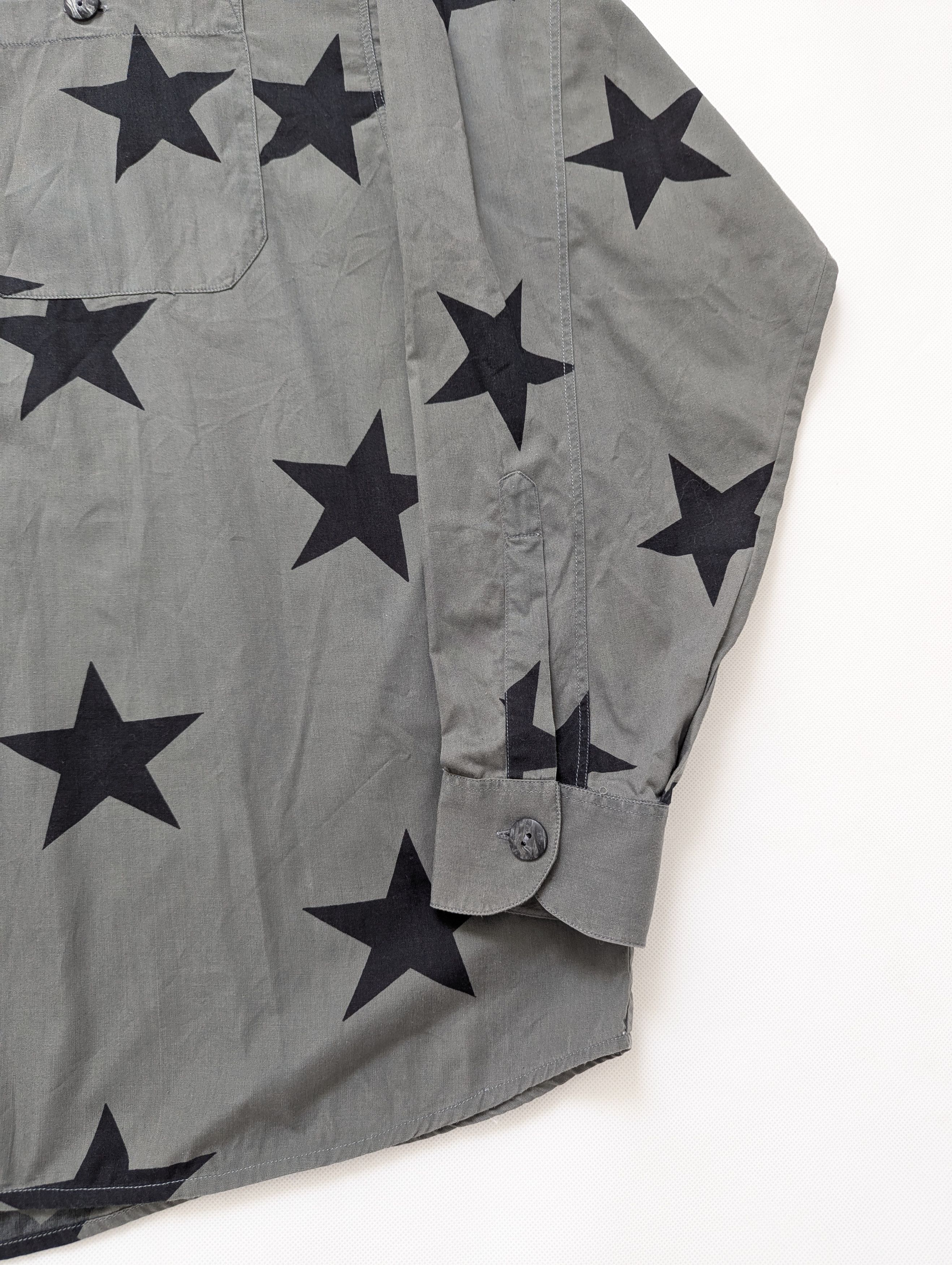 Vintage 90s Shirt Stars Print Oversize XL vintage y2k retro clubwear Size US XL / EU 56 / 4 - 5 Thumbnail