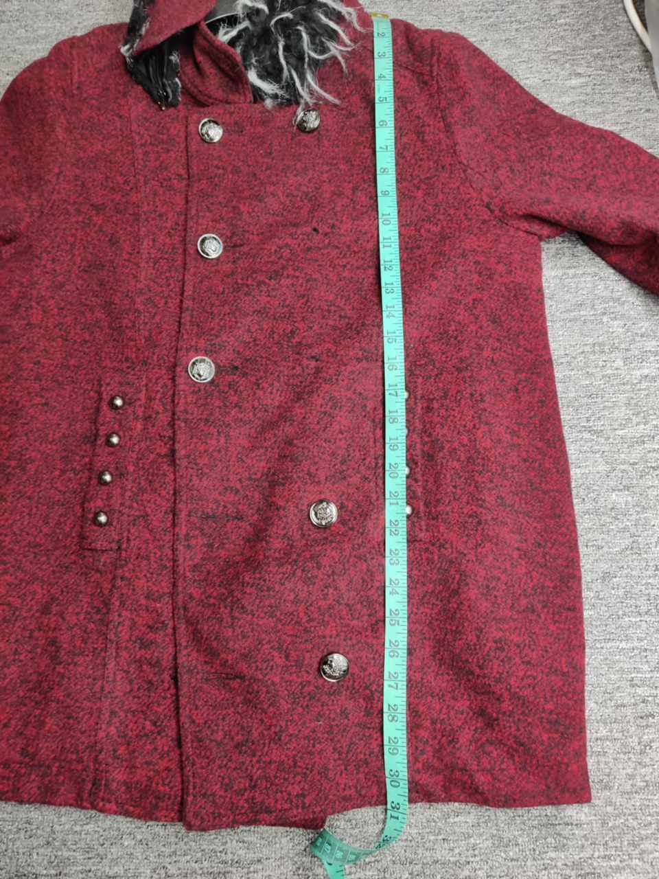 If Six Was Nine Algon Quins Double Breasted Faux Fur Coat Size US M / EU 48-50 / 2 - 14 Thumbnail