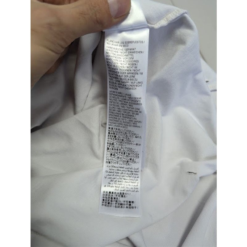 Balenciaga o1rshd1 Vintage Jersey Pierced Oversized T-Shirt in White Size US M / EU 48-50 / 2 - 18 Thumbnail