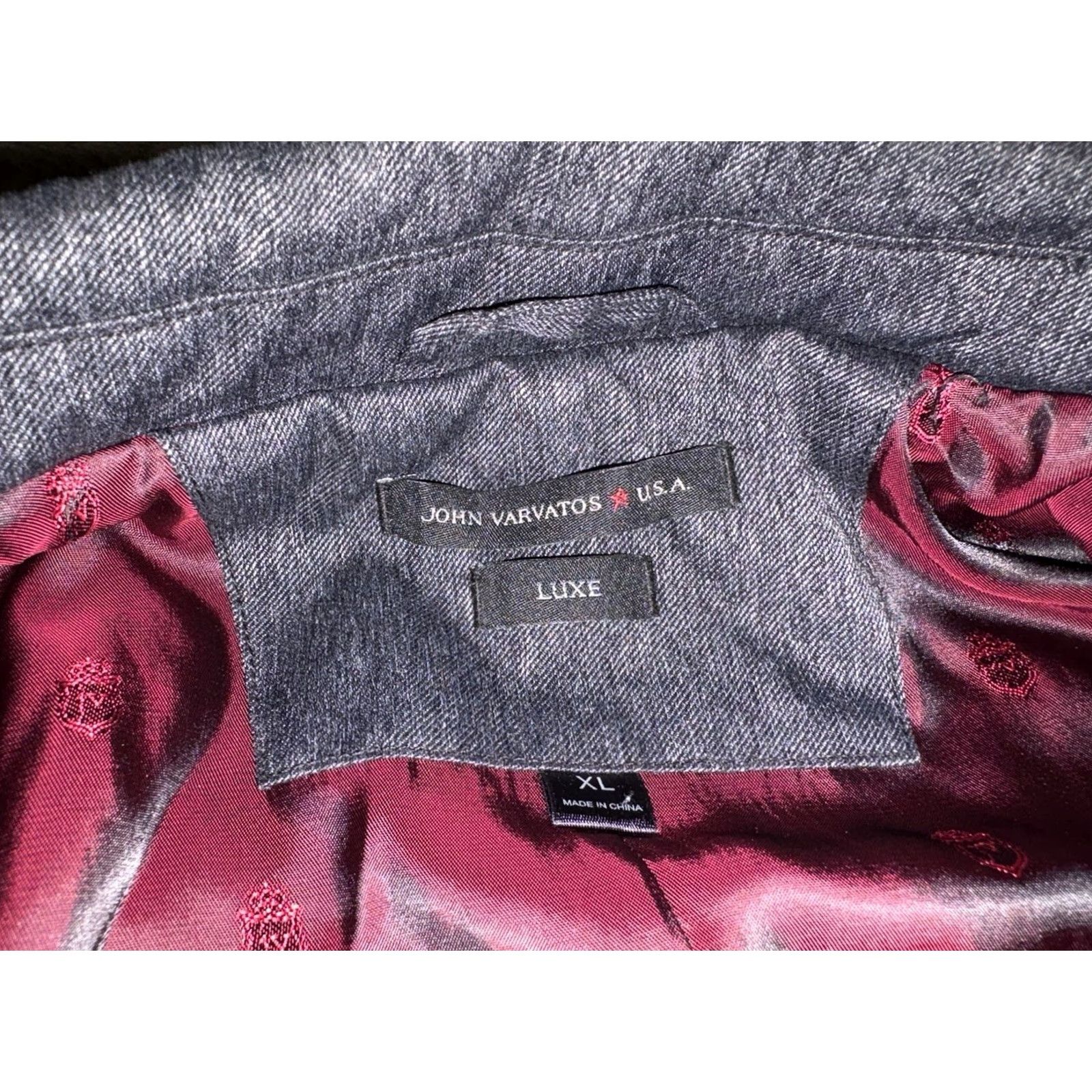 John Varvatos John Varvatos Jacket Gray XL Men Button Up Luxe Size US XL / EU 56 / 4 - 3 Thumbnail
