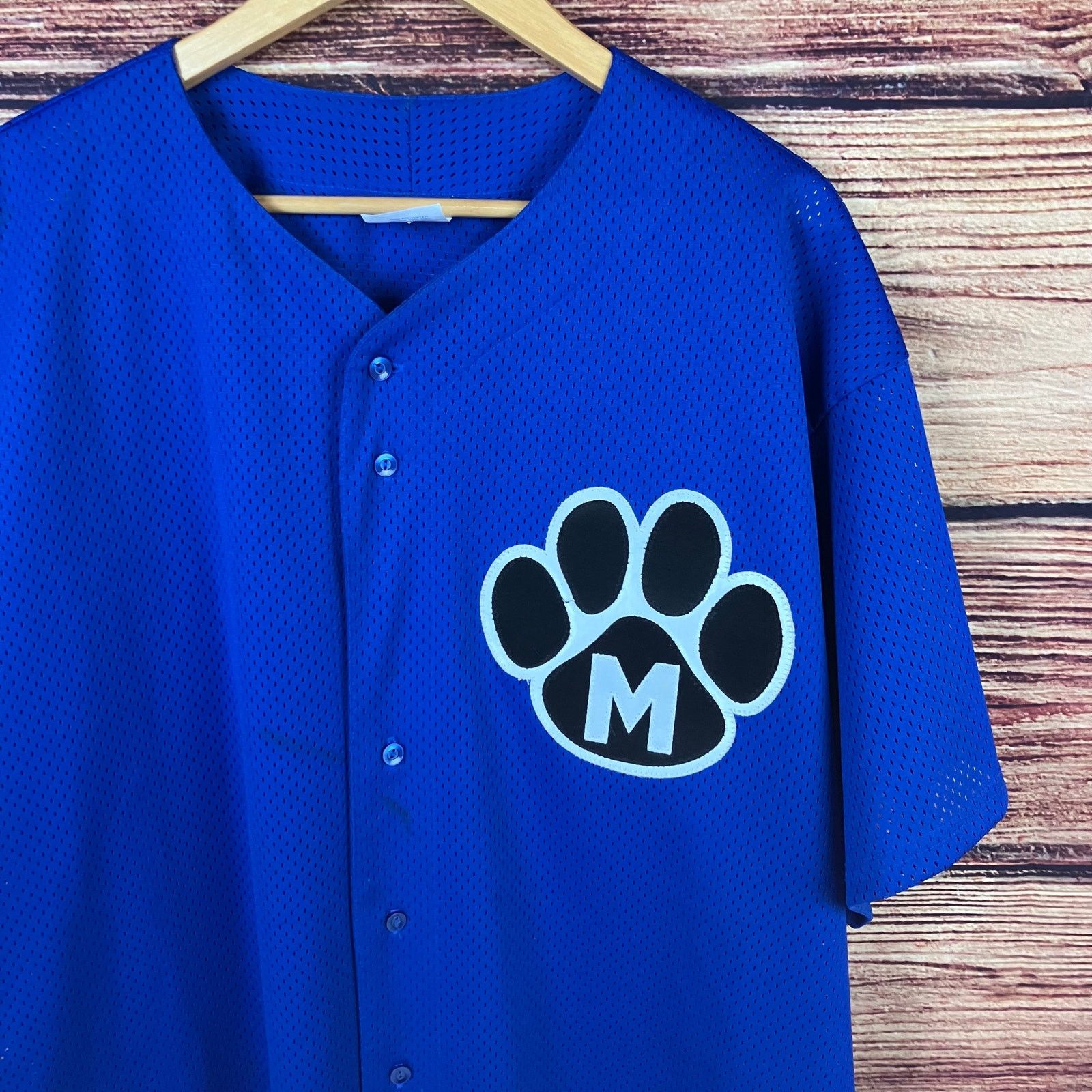 Majestic × Vintage Vintage 1990s Memphis Tigers NCAA College Baseball Jersey Size US XXL / EU 58 / 5 - 3 Thumbnail