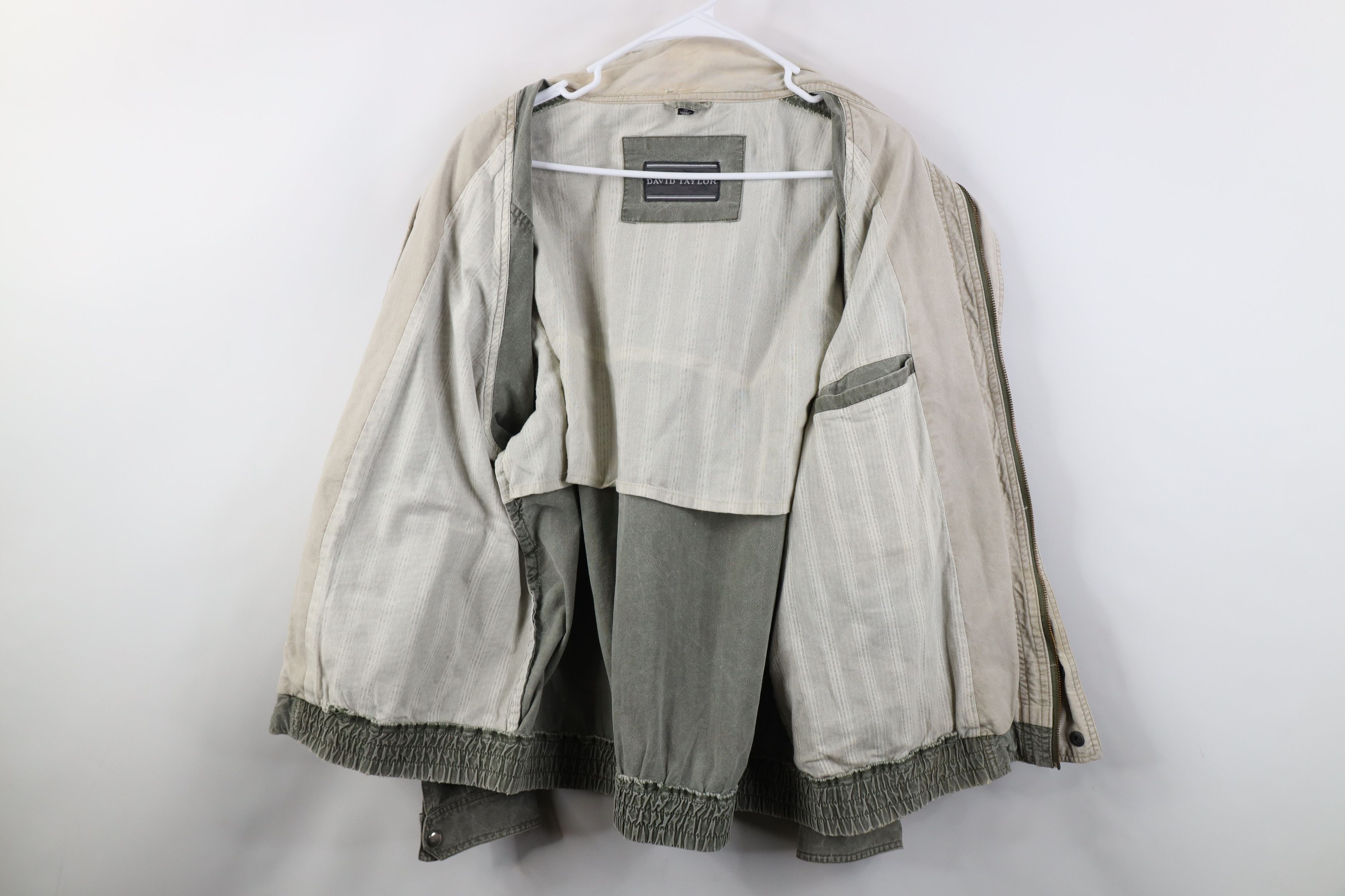 Vintage Vintage 90s Streetwear Pigment Dye Hooded Bomber Jacket Size US L / EU 52-54 / 3 - 11 Thumbnail