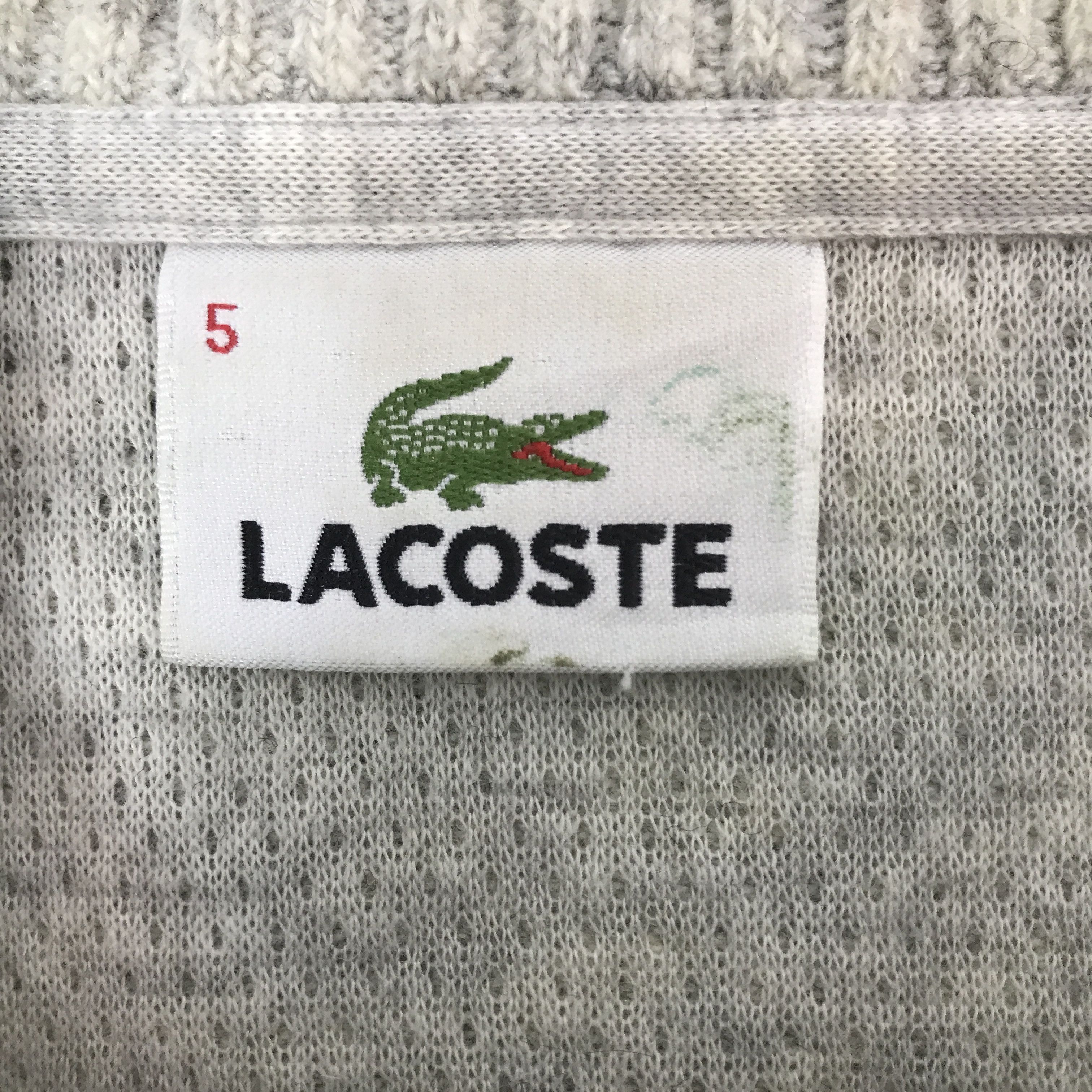 Japanese Brand × Lacoste Vintage Lacostle knitwear zipper Jacket Size US L / EU 52-54 / 3 - 9 Thumbnail