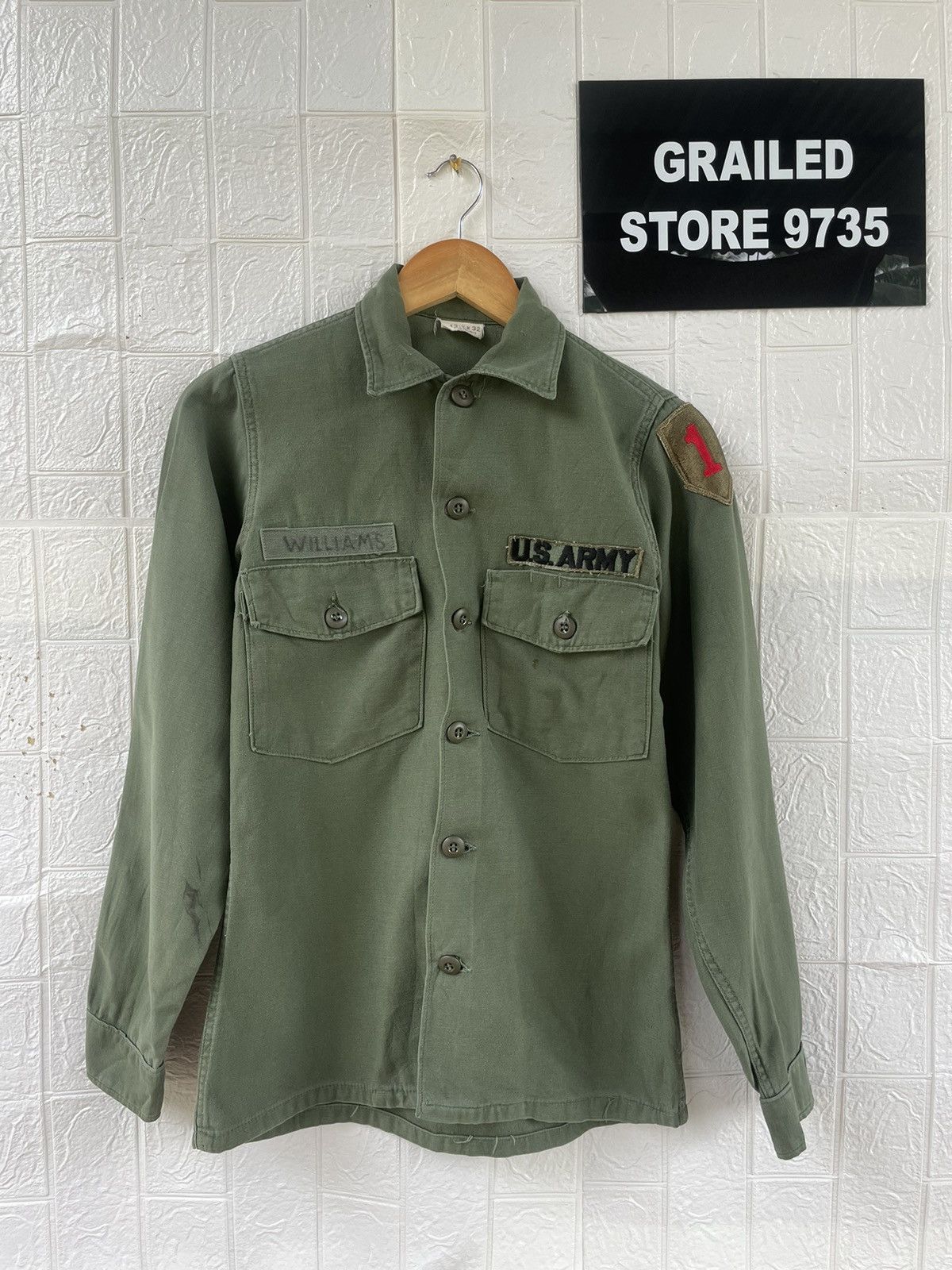 Japanese Brand Vintage U.s Army Long Sleeve Shirt Size US S / EU 44-46 / 1 - 1 Thumbnail