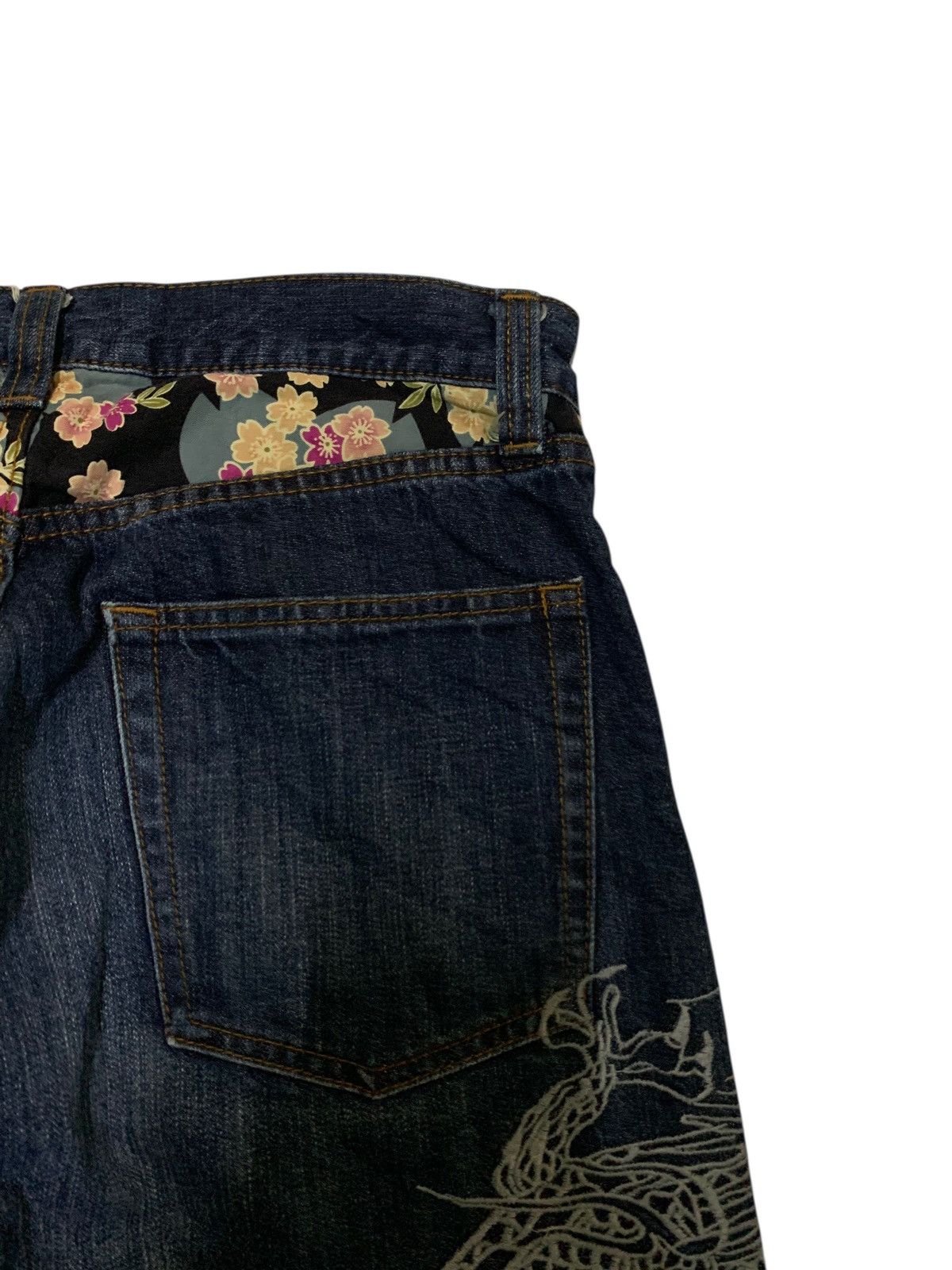Kapital JAPANESE BIG DRAGON EMBROIDERED LIKE KARAKURI TAMASHI DENIM Size US 30 / EU 46 - 15 Thumbnail