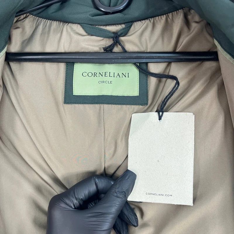 Corneliani Corneliani Circle Down Jacket Hooded Green Mens Size XXL Size US XXL / EU 58 / 5 - 5 Thumbnail