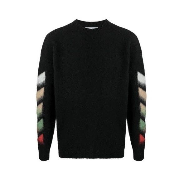 Off-White Off-White Brushed Wool Sweater 'Black Multicolor' Size US XS / EU 42 / 0 - 1 Thumbnail