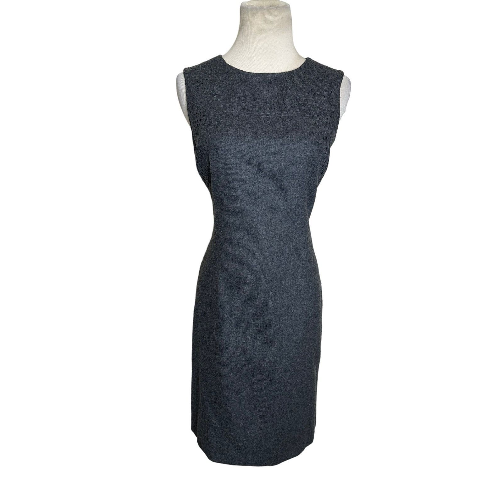 Susana Monaco Susana Monaco gray sleeveless wool sheath dress size 8 Size M / US 6-8 / IT 42-44 - 12 Thumbnail
