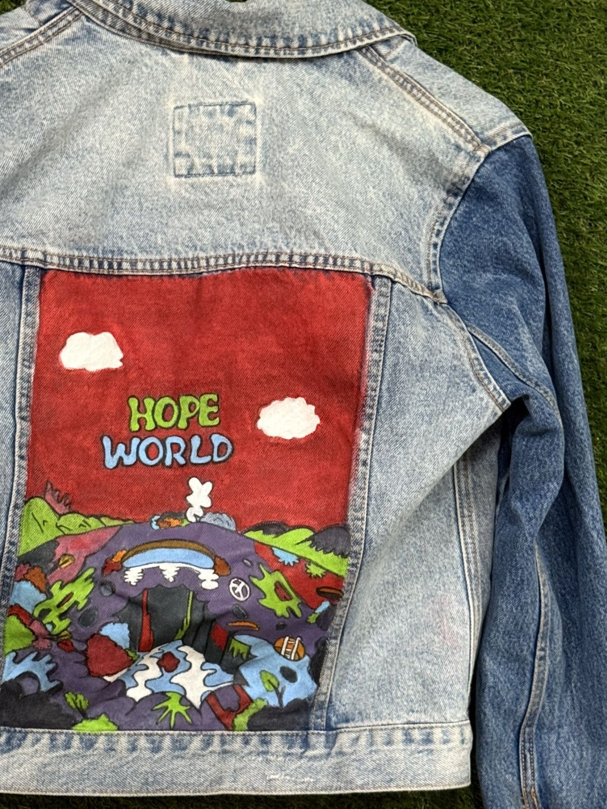 Abercrombie & Fitch Custom Paint Abercombie Fitch Denim Jean Jacket Medium Size M / US 6-8 / IT 42-44 - 3 Thumbnail
