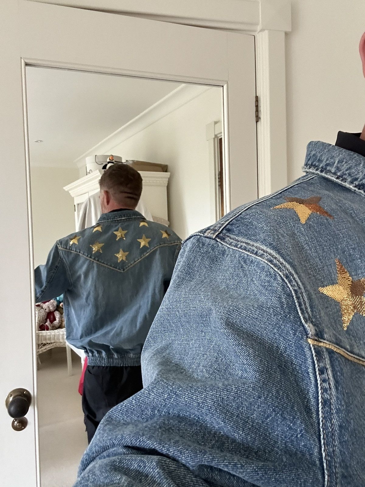 Celine SS22 Celine embroidered star denim jacket union wash XL Size US XL / EU 56 / 4 - 7 Thumbnail