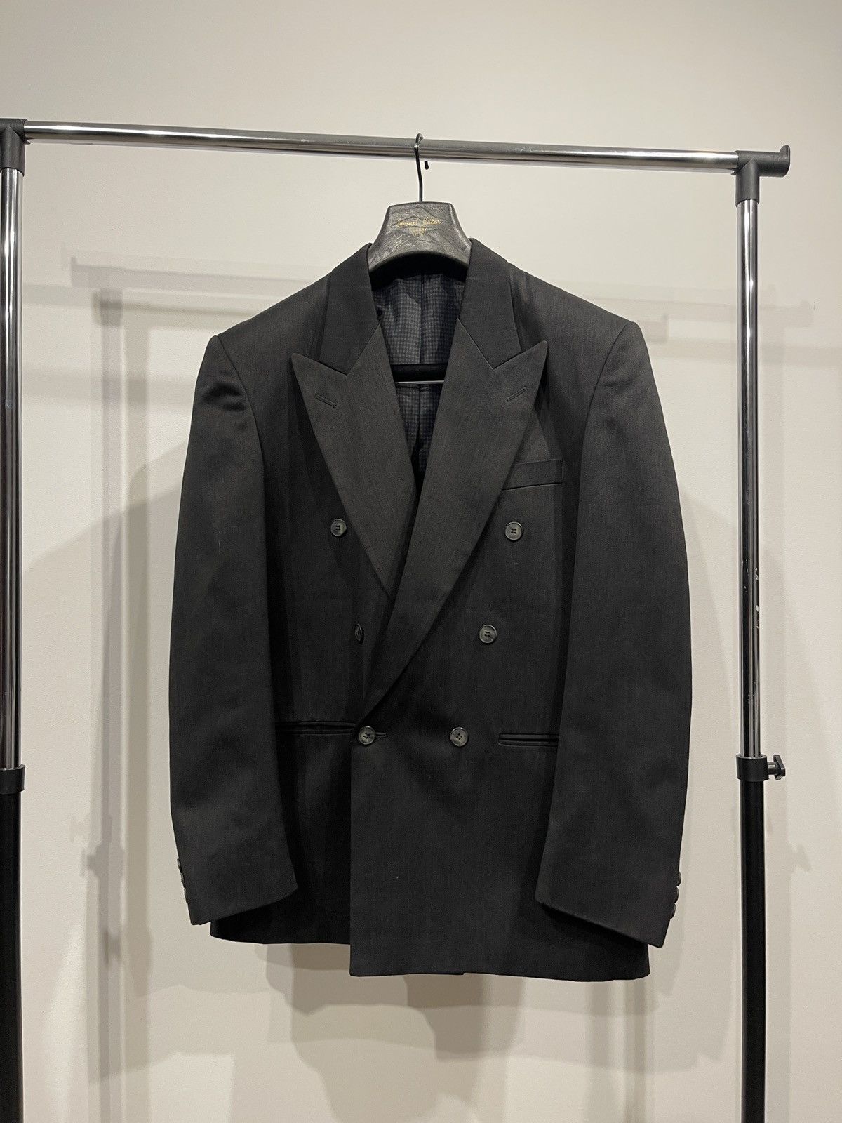 Vintage Vintage double-breasted blazer willson jacket black Size 38R - 1 Thumbnail