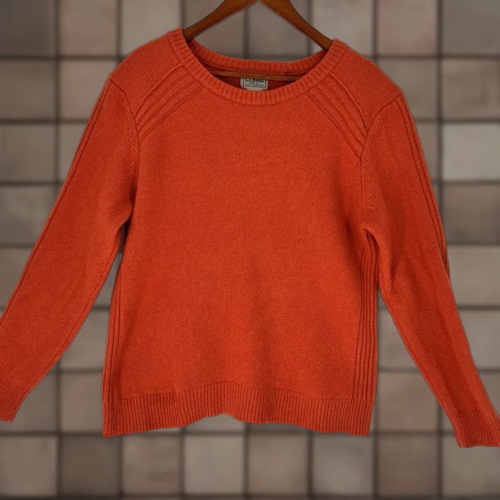 Vintage LL Bean Men's Large Rangeley Merino Crewneck Pullover Sweater NWT Size US L / EU 52-54 / 3 - 1 Thumbnail