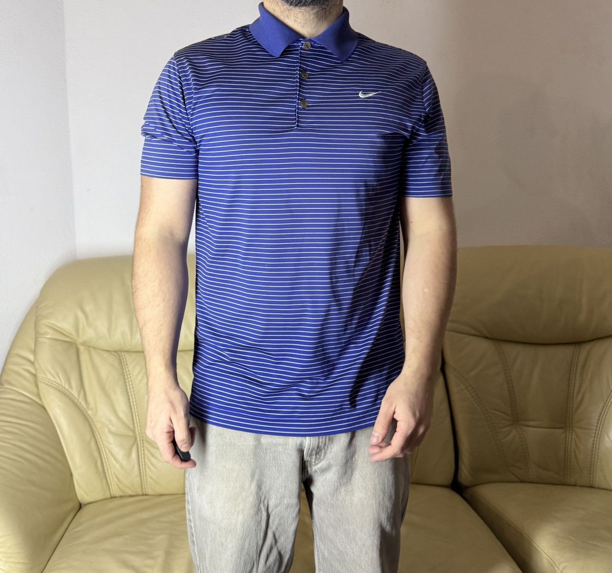 Nike Vintage Nike Polo Shirt Striped Size US M / EU 48-50 / 2 - 7 Thumbnail
