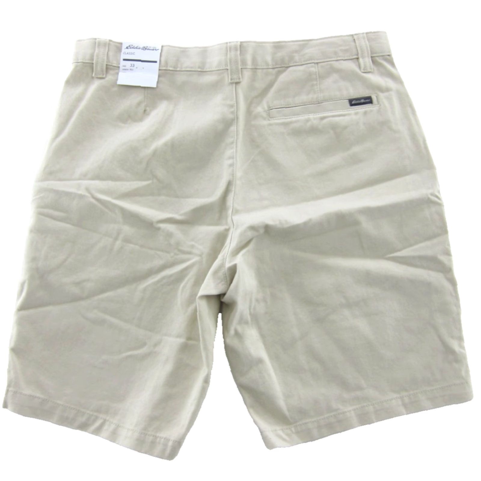 Eddie Bauer NWT Eddie Bauer Everyday 100% Cotton Beige Putty Pocket Chino Short Men 33 Size US 33 - 2 Thumbnail