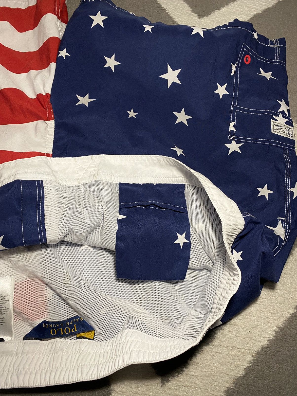 Polo Ralph Lauren × Ralph Lauren Polo Ralph Lauren men’s American Flag Swim Trunks Shorts Size US 40 / EU 56 - 11 Thumbnail