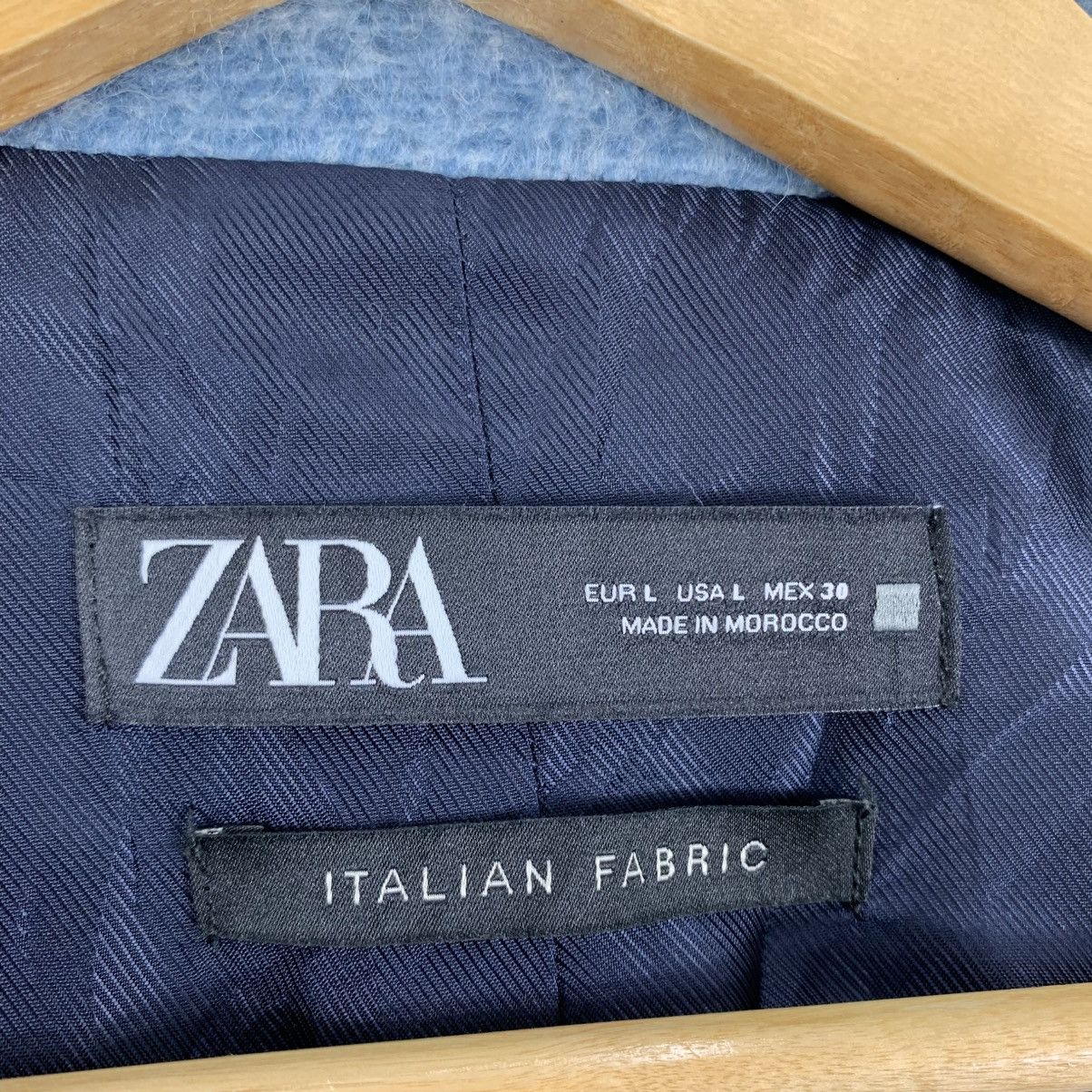 Zara ZARA ITALIAN FABRIC Shacket Check Pattern Wool Oversize Coat Size US L / EU 52-54 / 3 - 5 Thumbnail