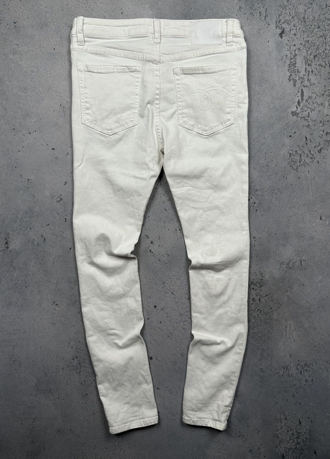 R13 R13 Alison Crop Jeans White Riot Size 28 Made in Italy Lux Size 28" / US 6 / IT 42 - 2 Thumbnail