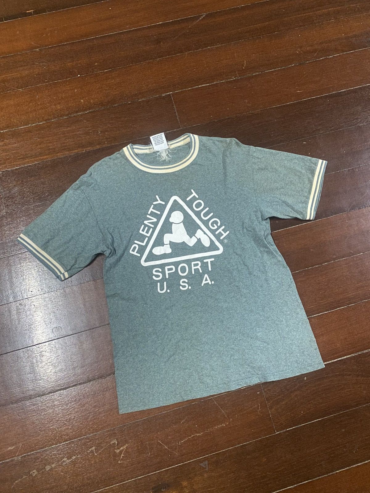 Powell Peralta Vintage Plenty Tough Sport USA skateboard ringger tee Size US L / EU 52-54 / 3 - 2 Thumbnail