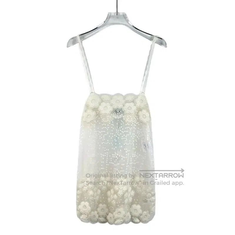 Chanel Chanel Cream Cotton Women's T-Shirt XS . Size XS / US 0-2 / IT 36-38 - 2 Thumbnail