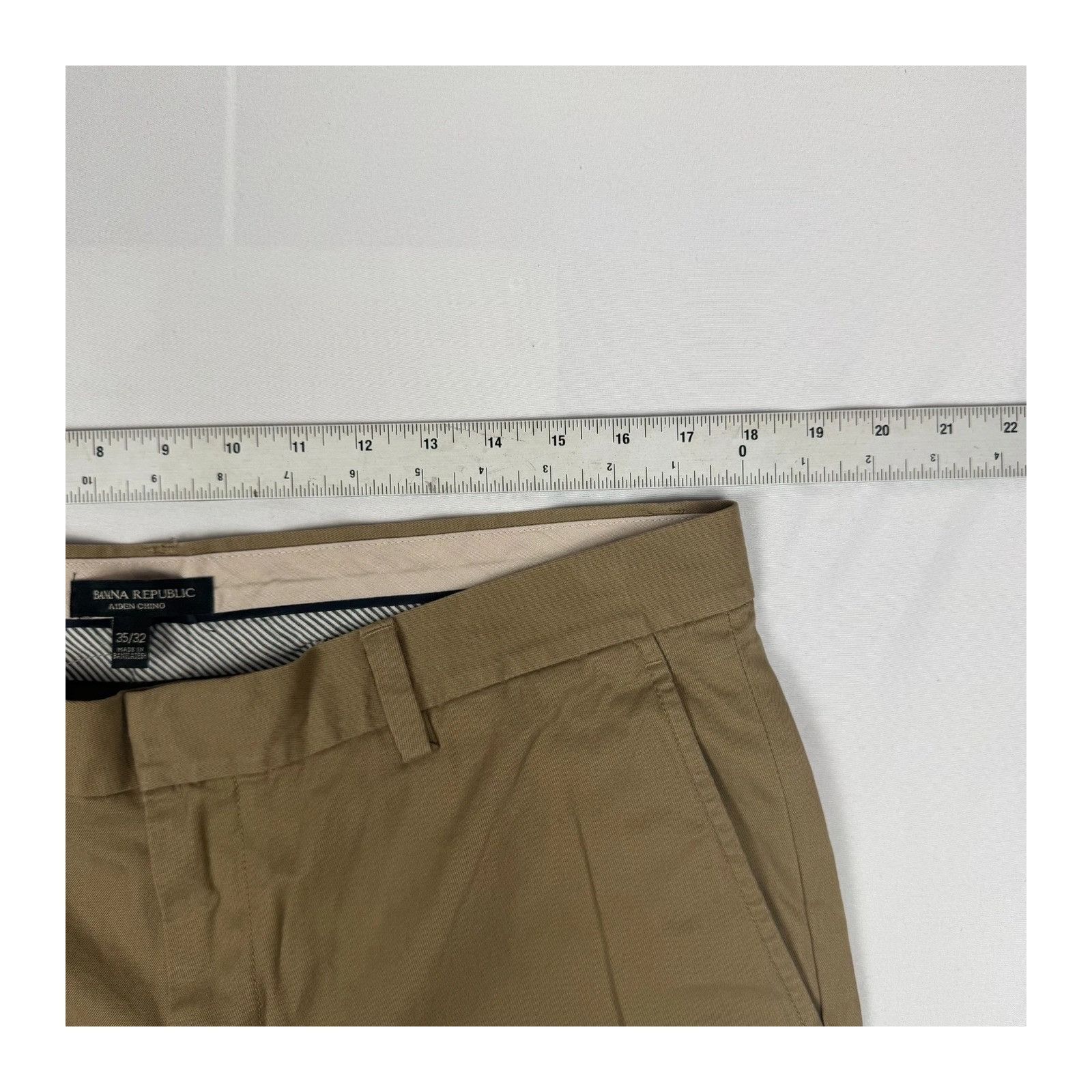 Banana Republic Banana Republic Aiden Chino Pants Mens 35x32 Brown Rapid Mov Size US 35 - 3 Thumbnail