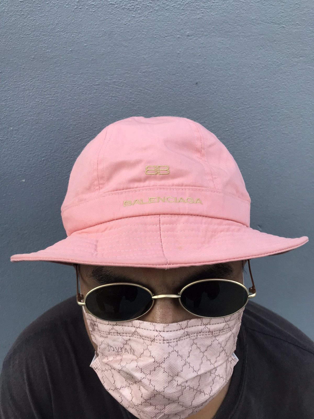 Balenciaga Vintage BALENCIAGA pink hat size L Size 26 - 7 Thumbnail