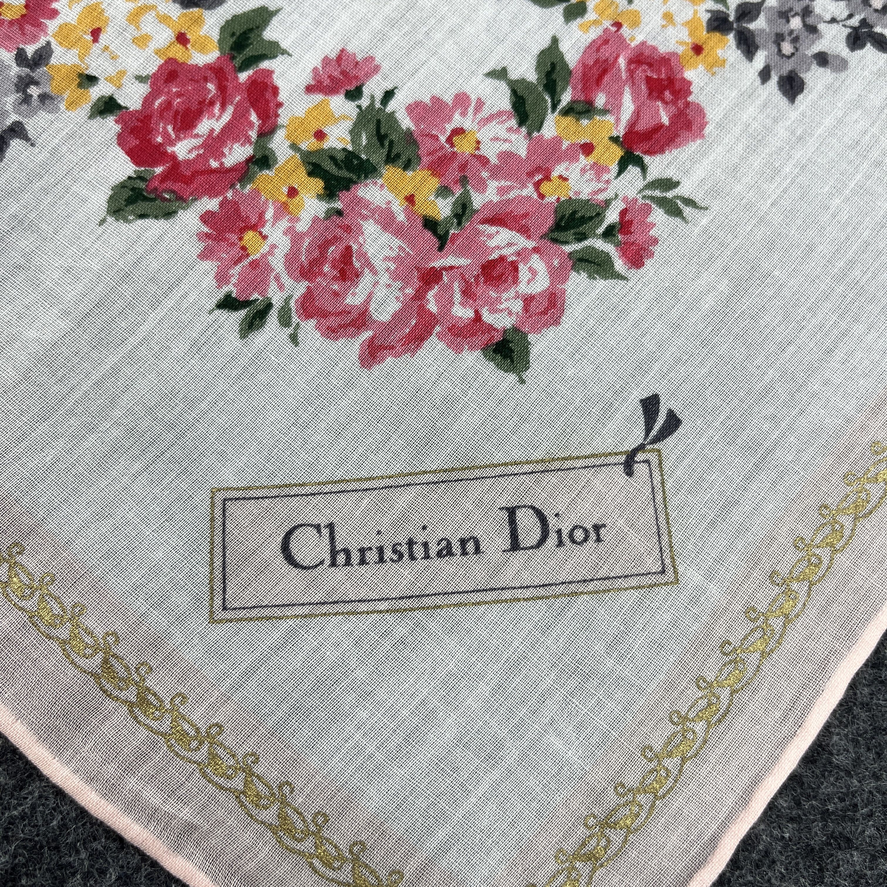 Christian Dior Monsieur Christian Dior Handkerchief / Bandana / Neckerchief B146 Size ONE SIZE - 4 Thumbnail