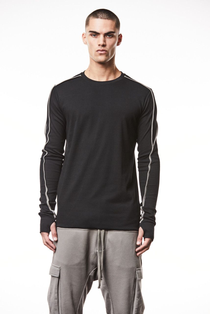 Thom Krom Thom Krom Black Longsleeve Cotton Sweater M Size US M / EU 48-50 / 2 - 2 Thumbnail