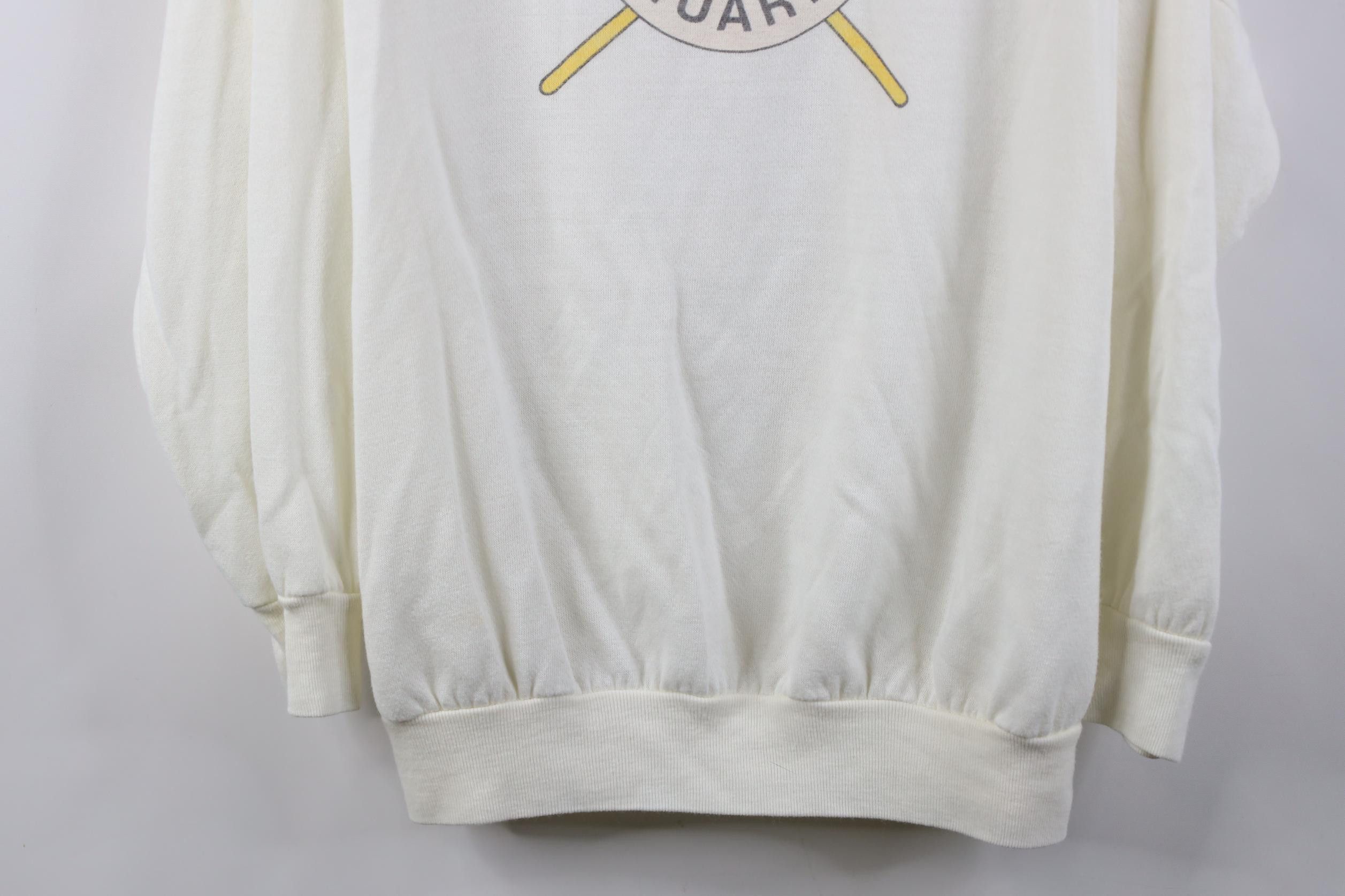 Vintage Vintage 80s 90s West East Coast Guard Sailing Sweatshirt USA Size XXL / US 16-18 / IT 52-54 - 3 Thumbnail