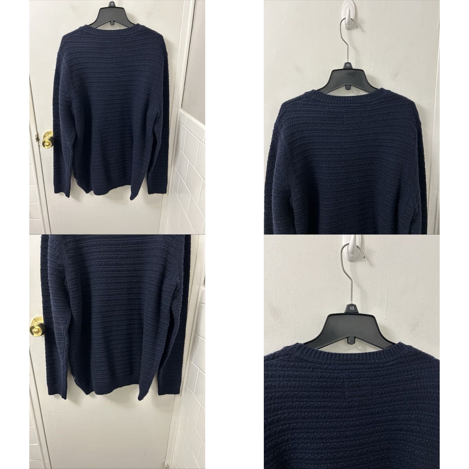 FatFace Fat Face Sweater Mens L Blue Wool Lanihill Texture Crewneck NWT Knit Pullover Casual Vintage: No, Designer Theme Size US L / EU 52-54 / 3 - 8 Thumbnail